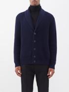 Giuliva Heritage - Caio Shawl-collar Cotton Cardigan - Mens - Navy