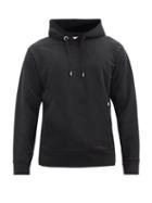 Matchesfashion.com Helmut Lang - Buckled-strap Cotton-jersey Hooded Sweatshirt - Mens - Black