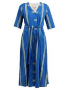 Matchesfashion.com Ace & Jig - Leelee Striped Cotton Shirt Dress - Womens - Blue