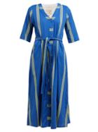 Matchesfashion.com Ace & Jig - Leelee Striped Cotton Shirt Dress - Womens - Blue