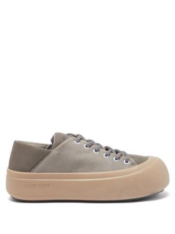 Yume Yume - Goofy Faux-suede Trainers - Womens - Grey