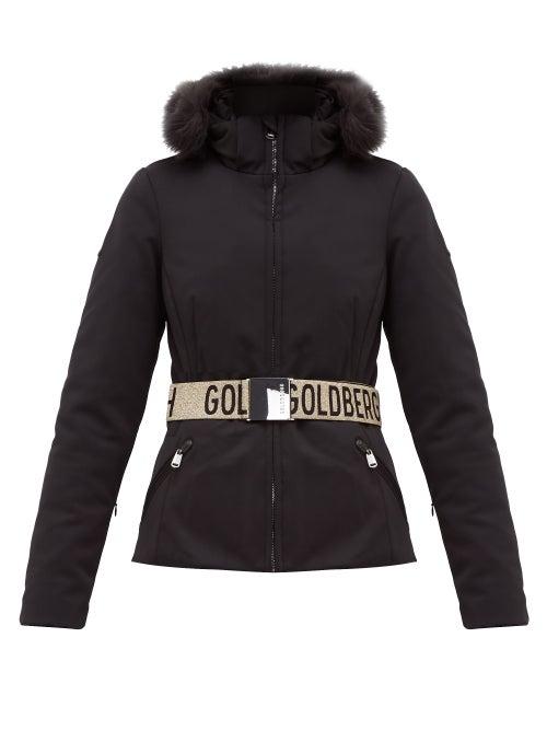 Matchesfashion.com Goldbergh - Hida Faux Fur Trim Hooded Jacket - Womens - Black