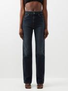 Khaite - Danielle Straight-leg Jeans - Womens - Black Grey