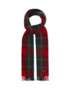 Matchesfashion.com Saint Laurent - Tartan Wool Scarf - Mens - Red Multi