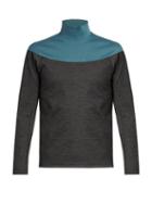 Kolor Bi-colour High-neck Sweatshirt