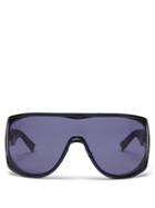 Matchesfashion.com Givenchy - Oversized Logo-debossed Acetate Sunglasses - Womens - Black