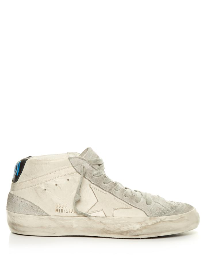 Golden Goose Deluxe Brand Midstar Leather And Suede Trainers