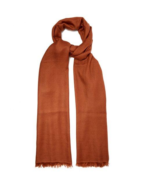 Matchesfashion.com Raey - Superfine Cashmere Scarf - Womens - Bronze