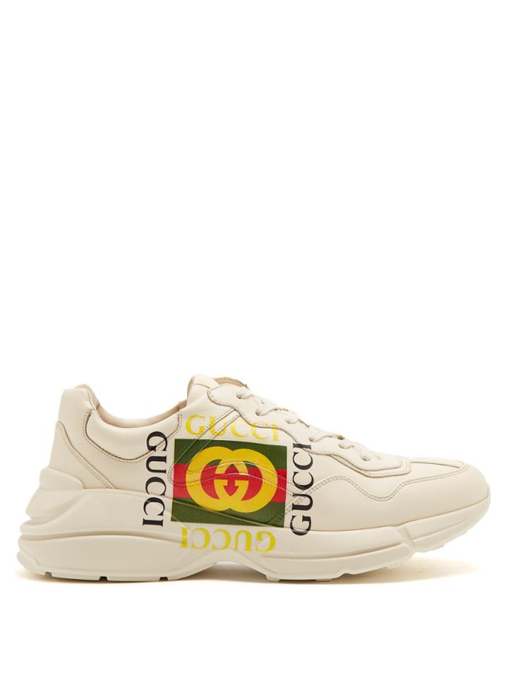 Gucci Gara Logo-print Low-top Leather Trainers