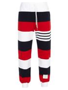 Matchesfashion.com Thom Browne - Striped Cotton Track Pants - Mens - Multi