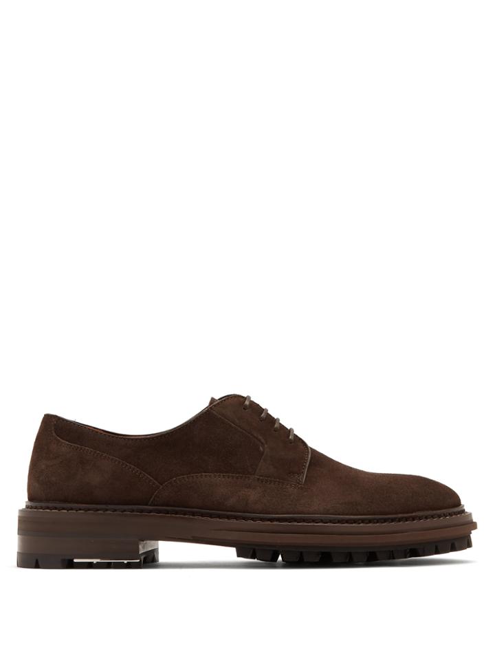 Lanvin Suede Derby Shoes