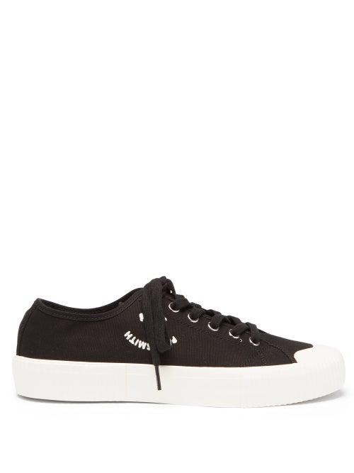 Paul Smith - Isamu Logo-embroidered Canvas Trainers - Mens - Black White