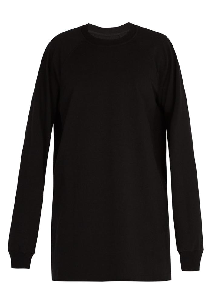 Rick Owens Baseball Cotton Sweatshirt