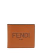 Matchesfashion.com Fendi - Logo-debossed Leather Bifold Wallet - Mens - Tan