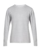 Saturdays Nyc Alek Striped Cotton Long-sleeved T-shirt