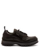 Matchesfashion.com Prada - Exaggerated Sole Leather Shoes - Mens - Black