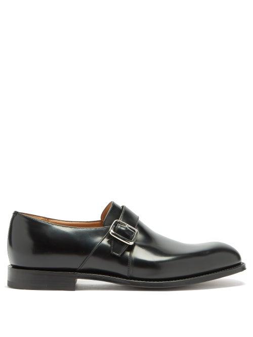 Matchesfashion.com Church's - Westbury Monk-strap Leather Shoes - Mens - Black