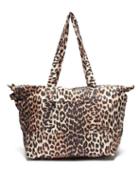 Matchesfashion.com Ganni - Leopard-print Recycled-shell Tote Bag - Womens - Leopard