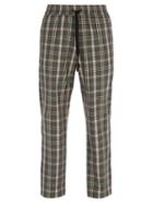 Matchesfashion.com Barena Venezia - Checked Straight Leg Woven Trousers - Mens - Multi