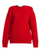 Matchesfashion.com Miu Miu - Open Back Cashmere Sweater - Womens - Red