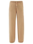 Johnstons Of Elgin - Wide-leg Merino-wool Trousers - Womens - Camel