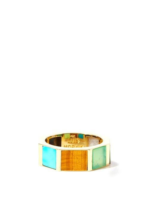 Matchesfashion.com Luis Morais - Gemstone & 14kt Gold Ring - Mens - Multi