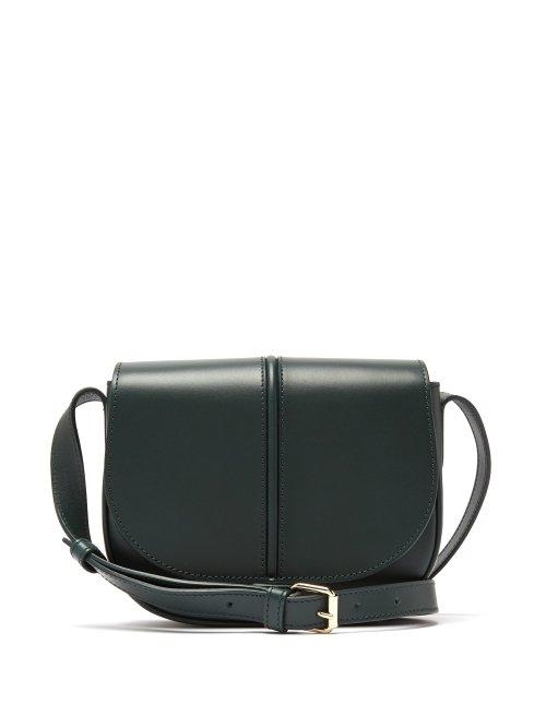 Matchesfashion.com A.p.c. - Betty Leather Satchel Bag - Womens - Dark Green