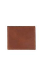 Mens Accessories Brunello Cucinelli - Logo-debossed Grained-leather Bi-fold Wallet - Mens - Brown