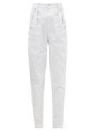 Matchesfashion.com Isabel Marant - Kerris High-rise Tapered-leg Jeans - Womens - White