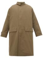 Matchesfashion.com Studio Nicholson - Nymil Cotton Blend Overcoat - Mens - Khaki