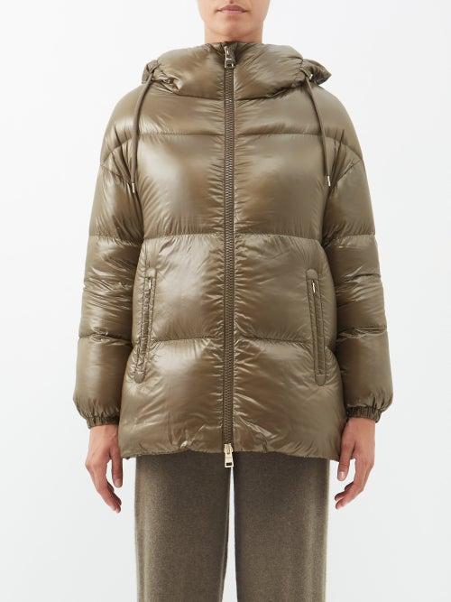 Herno - Ultralight Hooded Down Coat - Womens - Khaki