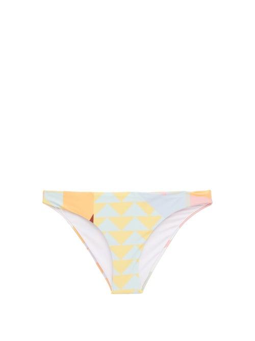 Matchesfashion.com Self-portrait - Low-rise Geometric-print Bikini Briefs - Womens - Multi