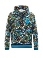 Matchesfashion.com Burberry - Coldan Camouflage-print Cotton Hooded Sweatshirt - Mens - Green Multi