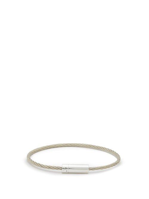 Matchesfashion.com Le Gramme - 9g Cable Bracelet - Mens - Silver