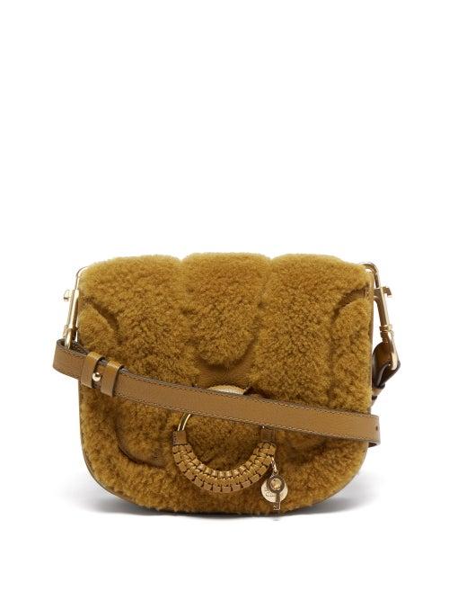 See By Chlo - Ana Shearling And Leather Cross-body Bag - Womens - Brown