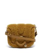 See By Chlo - Ana Shearling And Leather Cross-body Bag - Womens - Brown