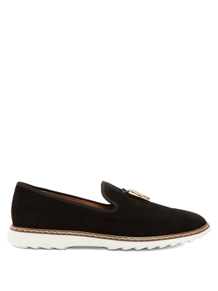 Giuseppe Zanotti Stew Shark-tooth Brushed-leather Loafers