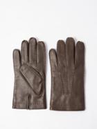 Dents - Shaftsbury Touchscreen-compatible Leather Gloves - Mens - Brown