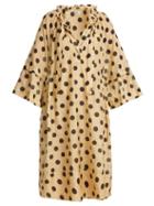 Matchesfashion.com Lee Mathews - Minnie Cotton And Silk Blend Dress - Womens - Beige Multi