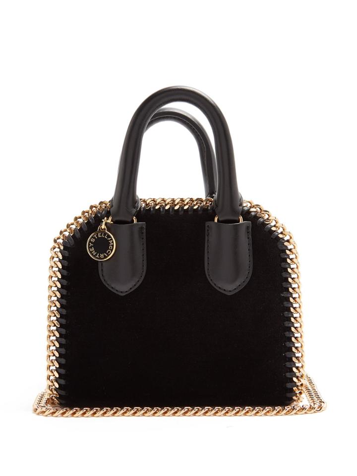 Stella Mccartney Falabella Box Velvet Cross-body Bag