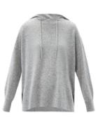 Matchesfashion.com Allude - Hooded Wool-blend Sweater - Womens - Grey