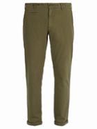 Matchesfashion.com Barena Venezia - Rampin Stretch Cotton Twill Trousers - Mens - Green