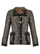 Dolce & Gabbana Embellished-collar Long-sleeved Tweed Jacket