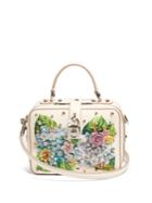 Dolce & Gabbana Floral-embellished Soft Leather Box Bag