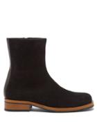 Our Legacy - Camion Square-toe Suede Boots - Mens - Black