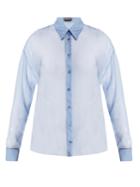 Rochas Point-collar Silk-chiffon Shirt