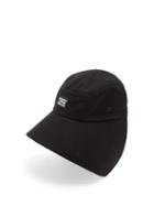 Matchesfashion.com Burberry - Logo-plaque Cotton Bonnet Hat - Womens - Black