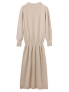 Lemaire - Drop-waist Knit Sweater Dress - Womens - Light Beige