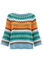 Matchesfashion.com Weekend Max Mara - Sand Sweater - Womens - Green Multi