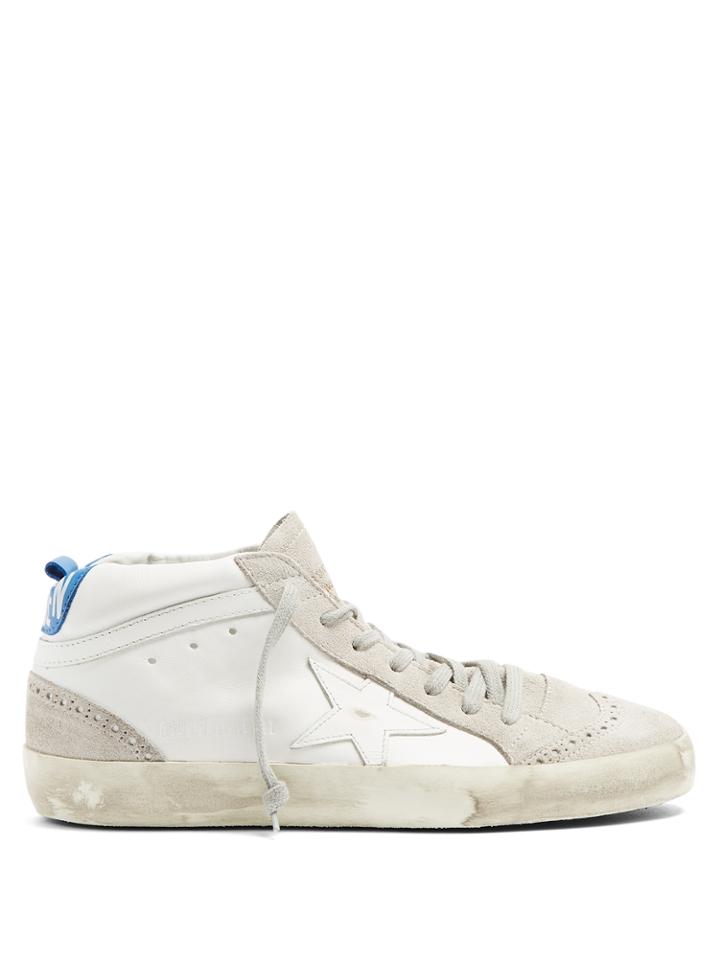 Golden Goose Deluxe Brand Mid Star Mid-top Leather Trainers